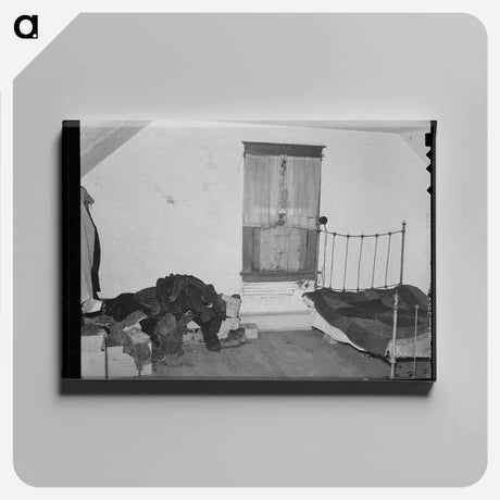 アートパネル-Farmhouse Bedroom of John Baker
 - ラッセル リー Canvas.