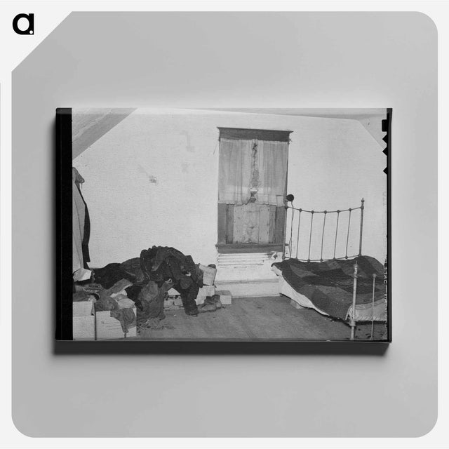 アートパネル-Farmhouse Bedroom of John Baker
 - ラッセル リー Canvas.