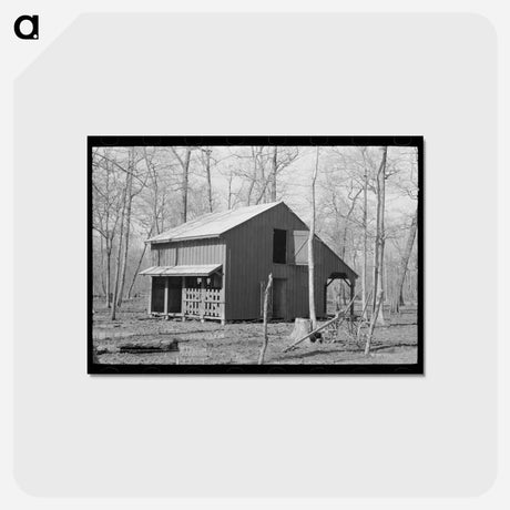 アートポストカード-Barn, Chicot Farms, Arkansas
 - ラッセル リー Postcard.