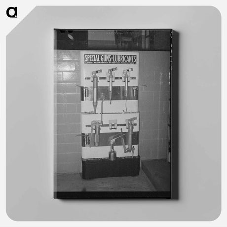 アートパネル-Lubrication Equipment in Gasoline Station, Victoria, Texas
 - ラッセル リー Canvas.