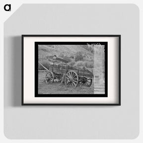 アートポスター-Old Wooden Ore Wagon, Telluride, Colorado
 - ラッセル リー Poster.