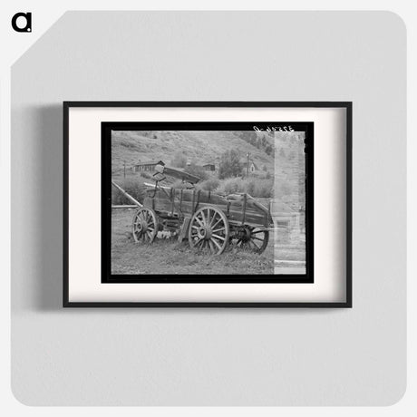 アートポスター-Old Wooden Ore Wagon, Telluride, Colorado
 - ラッセル リー Poster.