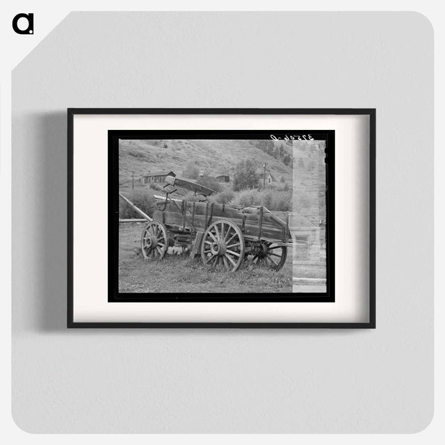 アートポスター-Old Wooden Ore Wagon, Telluride, Colorado
 - ラッセル リー Poster.