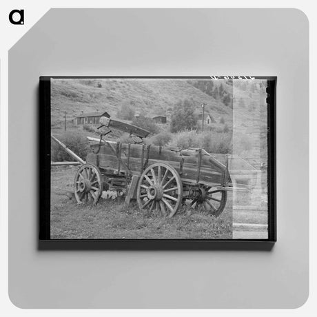 アートパネル-Old Wooden Ore Wagon, Telluride, Colorado
 - ラッセル リー Canvas.