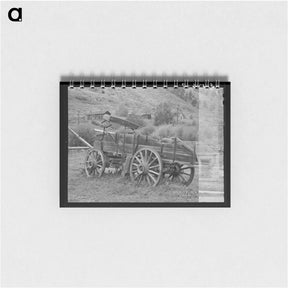 アートメモ帳-Old Wooden Ore Wagon, Telluride, Colorado
 - ラッセル リー Memo.