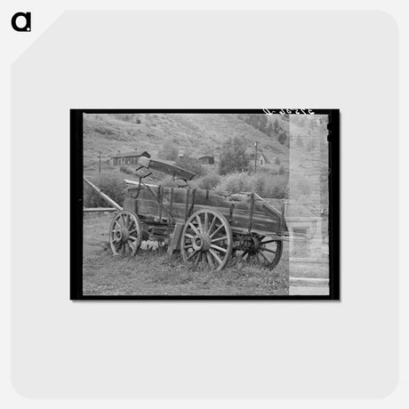 アートポストカード-Old Wooden Ore Wagon, Telluride, Colorado
 - ラッセル リー Postcard.