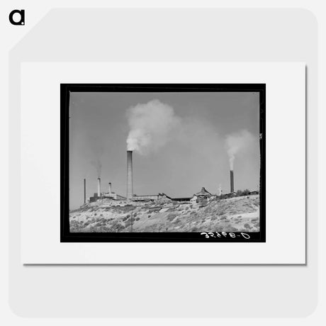 アートポスター-Copper Smelter, Miami, Arizona
 - ラッセル リー Poster.