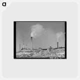 アートポストカード-Copper Smelter, Miami, Arizona
 - ラッセル リー Postcard.