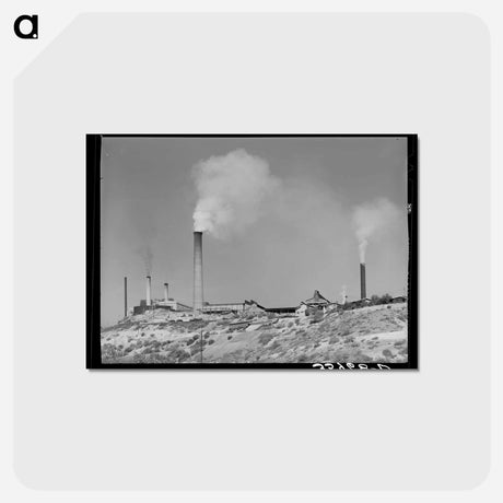 アートポストカード-Copper Smelter, Miami, Arizona
 - ラッセル リー Postcard.