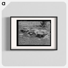アートポスター-Chicken Houses near Sallisaw, Oklahoma
 - ラッセル リー Poster.