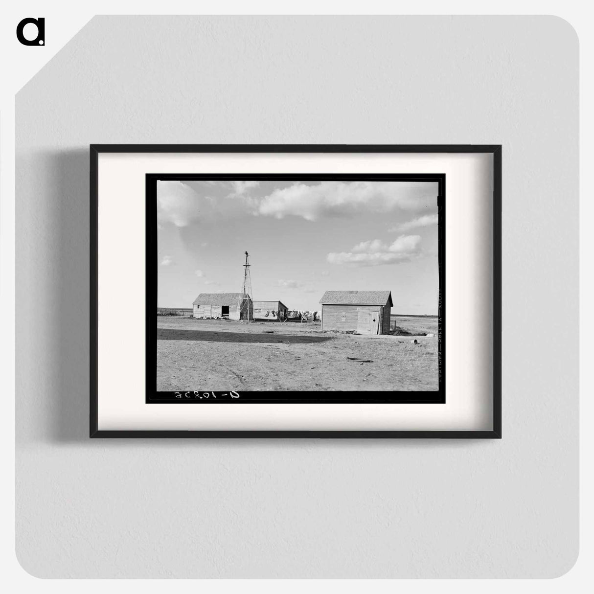 アートポスター-Buildings on Farm, Williams County, North Dakota
 - ラッセル リー Poster.