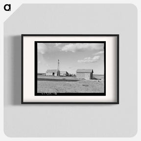 アートポスター-Buildings on Farm, Williams County, North Dakota
 - ラッセル リー Poster.