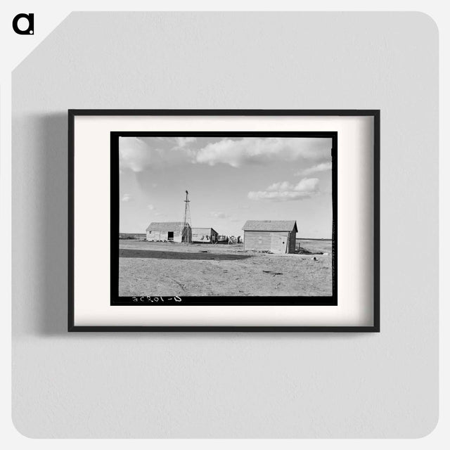 アートポスター-Buildings on Farm, Williams County, North Dakota
 - ラッセル リー Poster.