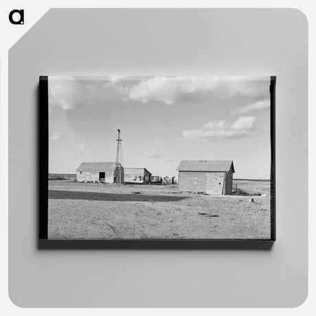 アートパネル-Buildings on Farm, Williams County, North Dakota
 - ラッセル リー Canvas.
