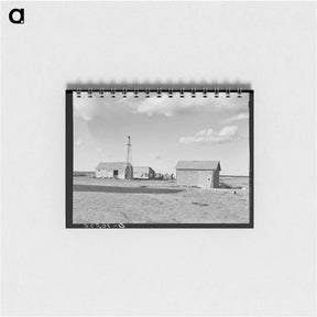 アートメモ帳-Buildings on Farm, Williams County, North Dakota
 - ラッセル リー Memo.