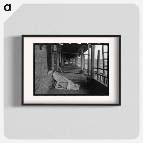 アートポスター-Back Porches of Apartment Building, Chicago
 - ラッセル リー Poster.