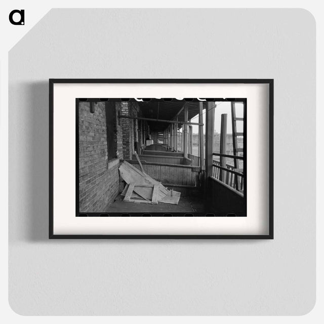 アートポスター-Back Porches of Apartment Building, Chicago
 - ラッセル リー Poster.