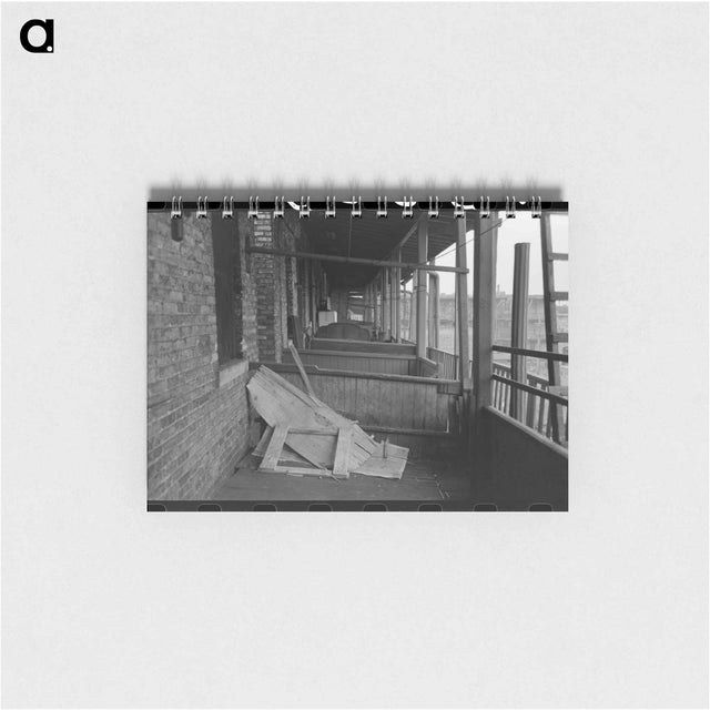 アートメモ帳-Back Porches of Apartment Building, Chicago
 - ラッセル リー Memo.