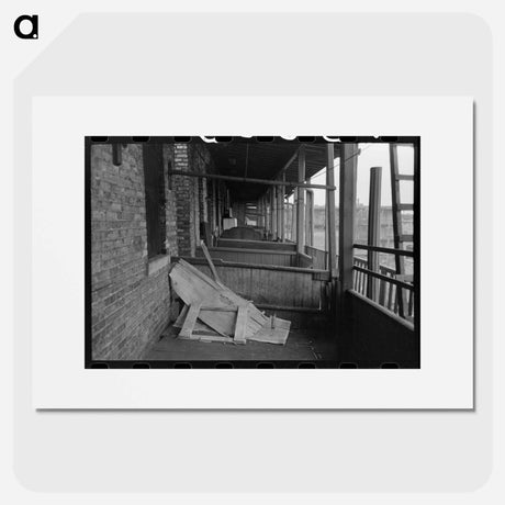 アートポスター-Back Porches of Apartment Building, Chicago
 - ラッセル リー Poster.