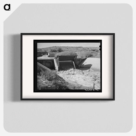 アートポスター-Irrigation Gate, Bernadillo County, New Mexico
 - ラッセル リー Poster.