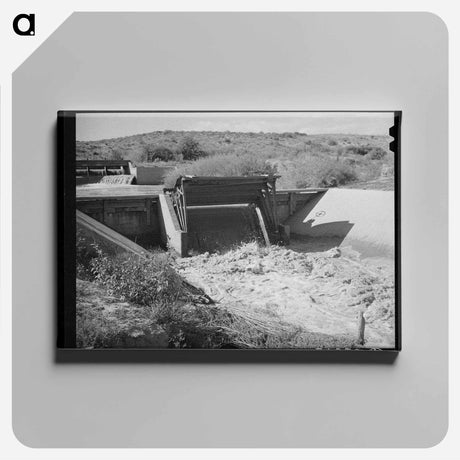 アートパネル-Irrigation Gate, Bernadillo County, New Mexico
 - ラッセル リー Canvas.