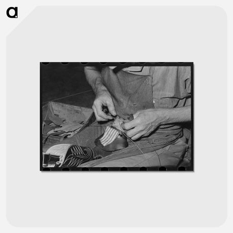 アートポストカード-Cowboy Bootmaking Shop, Alpine, Texas
 - ラッセル リー Postcard.