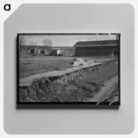アートパネル-Street Scene in Slick, Oklahoma
 - ラッセル リー Canvas.