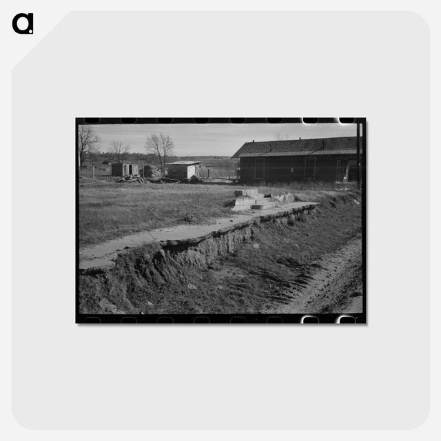 アートポストカード-Street Scene in Slick, Oklahoma
 - ラッセル リー Postcard.