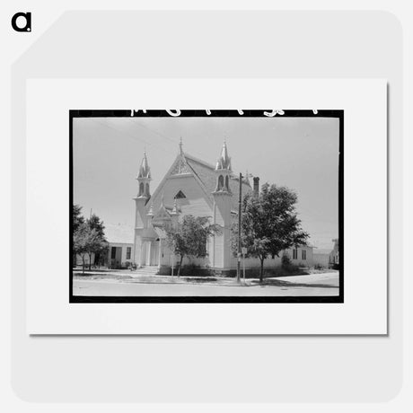 アートポスター-Church, Dalhart, Texas
 - ラッセル リー Poster.