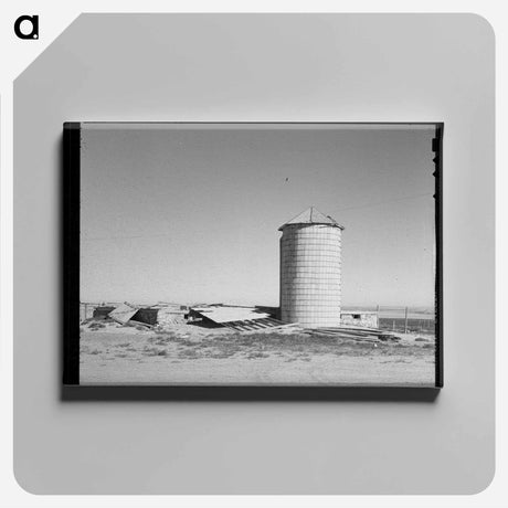 アートパネル-Silo and Barn Remains near Williston, North Dakota
 - ラッセル リー Canvas.