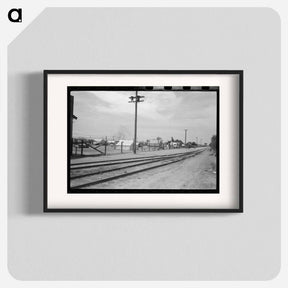 アートポスター-Tents Near Railroad Tracks, Phoenix, Arizona
 - ラッセル リー Poster.