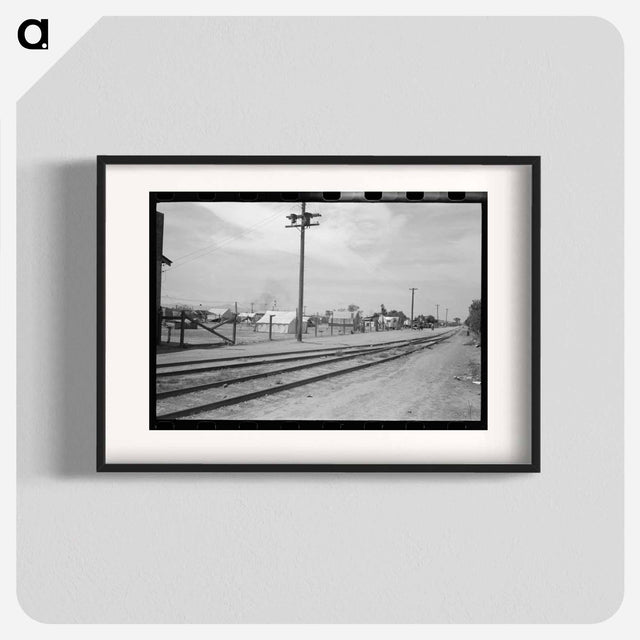 アートポスター-Tents Near Railroad Tracks, Phoenix, Arizona
 - ラッセル リー Poster.