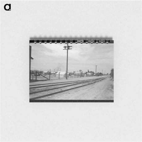 アートメモ帳-Tents Near Railroad Tracks, Phoenix, Arizona
 - ラッセル リー Memo.