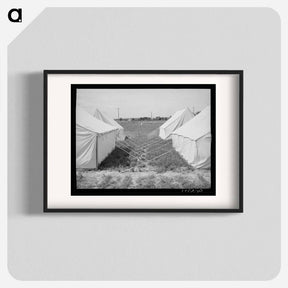 アートポスター-Tents at FSA Labor Camp, Nampa, Idaho
 - ラッセル リー Poster.