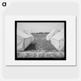 アートポスター-Tents at FSA Labor Camp, Nampa, Idaho
 - ラッセル リー Poster.