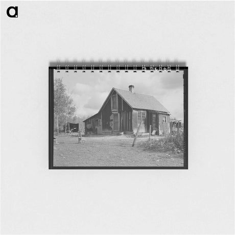 アートメモ帳-Home of Steve Flanders, Cut-Over Farmer Near Northome, Minnesota
 - ラッセル リー Memo.