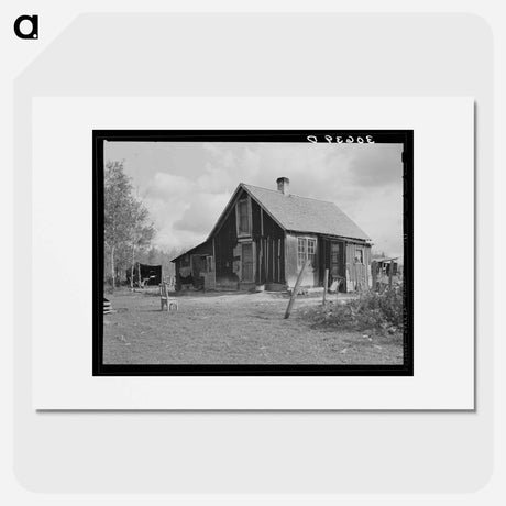 アートポスター-Home of Steve Flanders, Cut-Over Farmer Near Northome, Minnesota
 - ラッセル リー Poster.