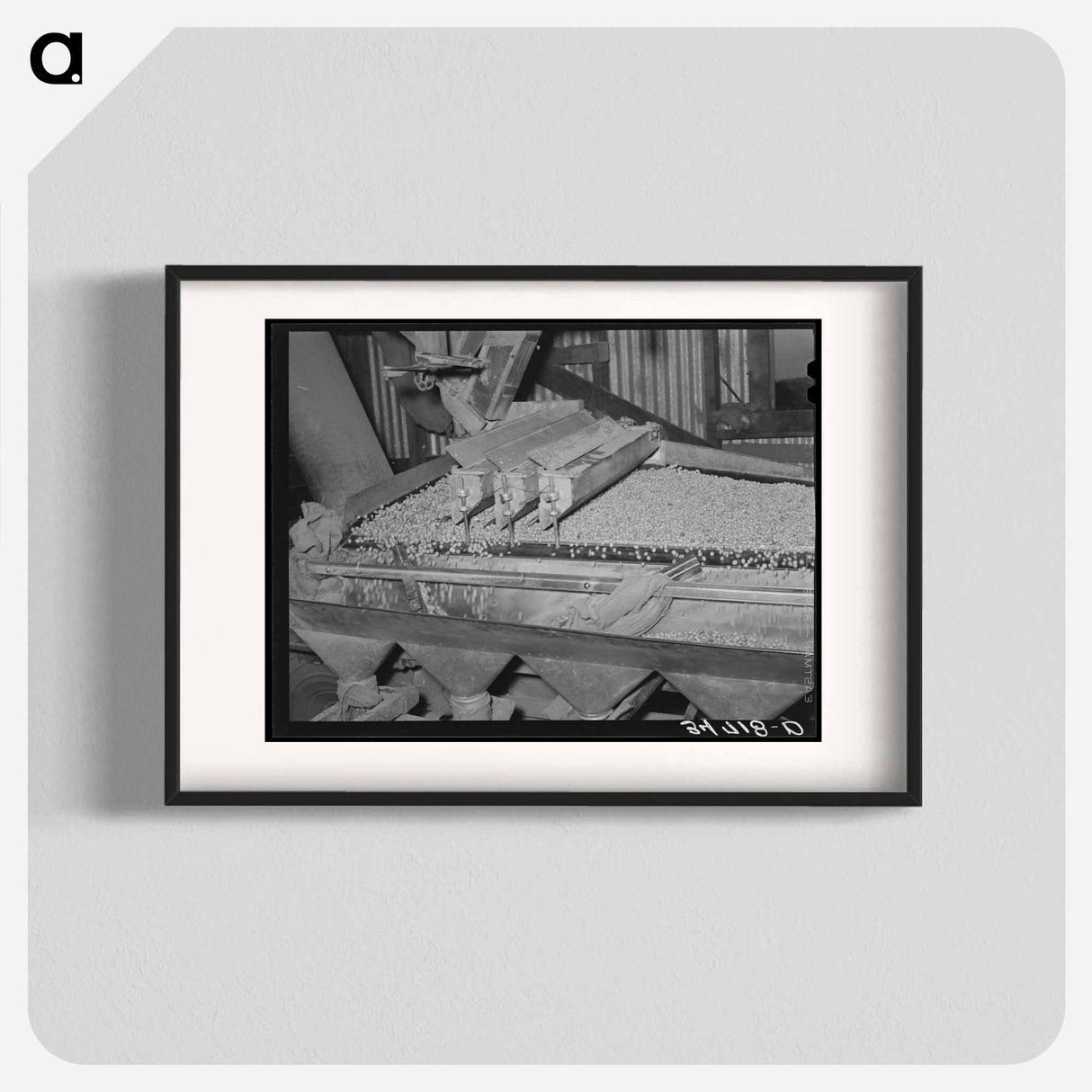 アートポスター-Peanut Grader, Peanut-Shelling Plant, Comanche, Texas
 - ラッセル リー Poster.