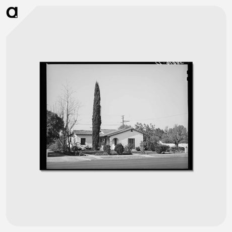 アートポストカード-House in Delano, California
 - ラッセル リー Postcard.