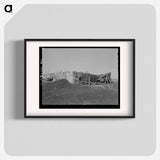 アートポスター-Barn Wrecked by Windstorm on E. Gorder's Farm, Williams County, North Dakota
 - ラッセル リー Poster.