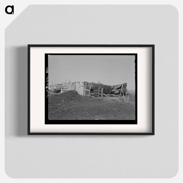 アートポスター-Barn Wrecked by Windstorm on E. Gorder's Farm, Williams County, North Dakota
 - ラッセル リー Poster.