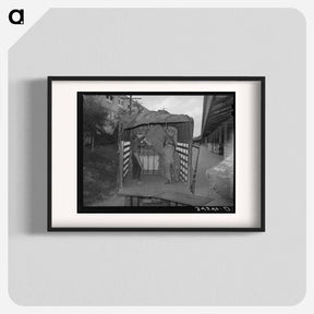 アートポスター-Unloading Truckload of Cotton, Compress, Houston, Texas
 - ラッセル リー Poster.