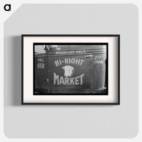 アートポスター-Sign on Window, Muskogee, Oklahoma
 - ラッセル リー Poster.