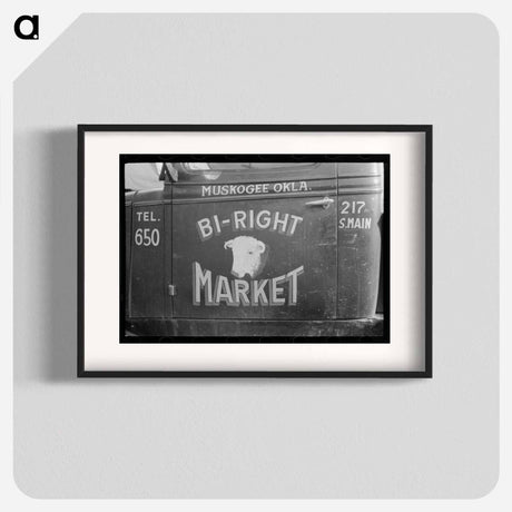 アートポスター-Sign on Window, Muskogee, Oklahoma
 - ラッセル リー Poster.