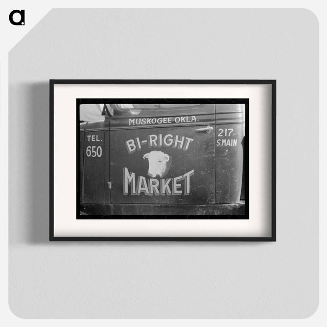 アートポスター-Sign on Window, Muskogee, Oklahoma
 - ラッセル リー Poster.