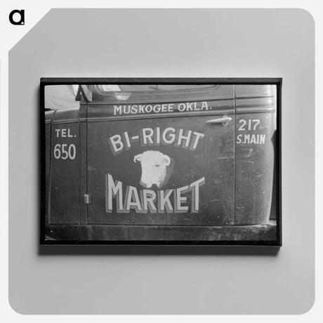 アートパネル-Sign on Window, Muskogee, Oklahoma
 - ラッセル リー Canvas.