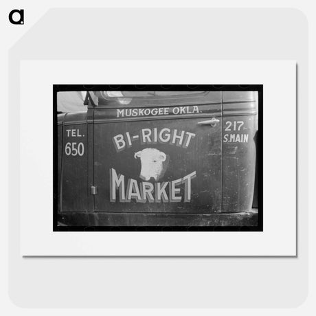 アートポスター-Sign on Window, Muskogee, Oklahoma
 - ラッセル リー Poster.