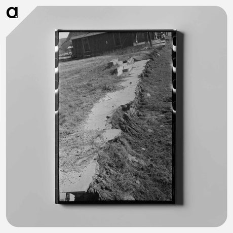 アートパネル-Street Scene in Slick, Oklahoma
 - ラッセル リー Canvas.