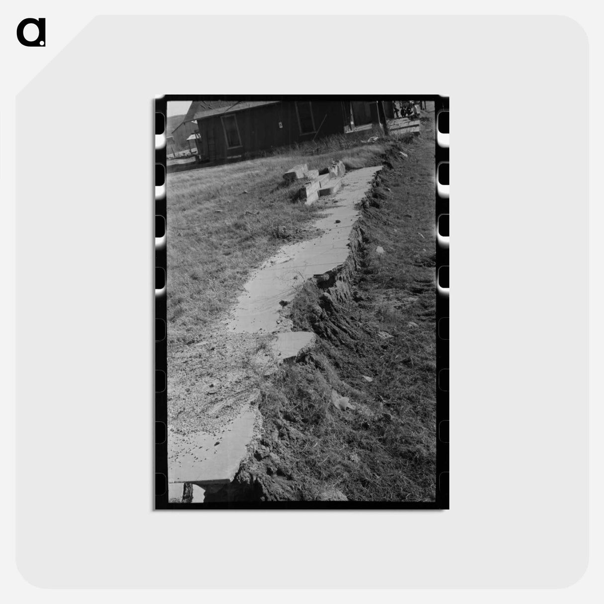 アートポストカード-Street Scene in Slick, Oklahoma
 - ラッセル リー Postcard.