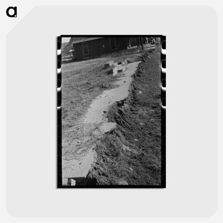 アートポストカード-Street Scene in Slick, Oklahoma
 - ラッセル リー Postcard.